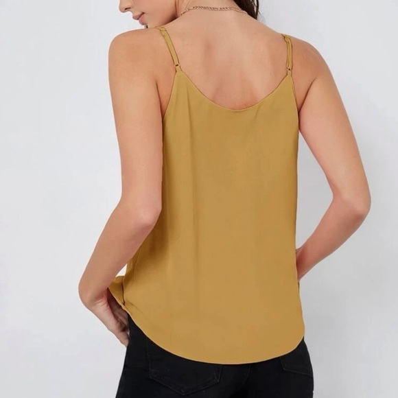 LAST 1 💜 v neck cami tank top yellow - Picture 2 of 2